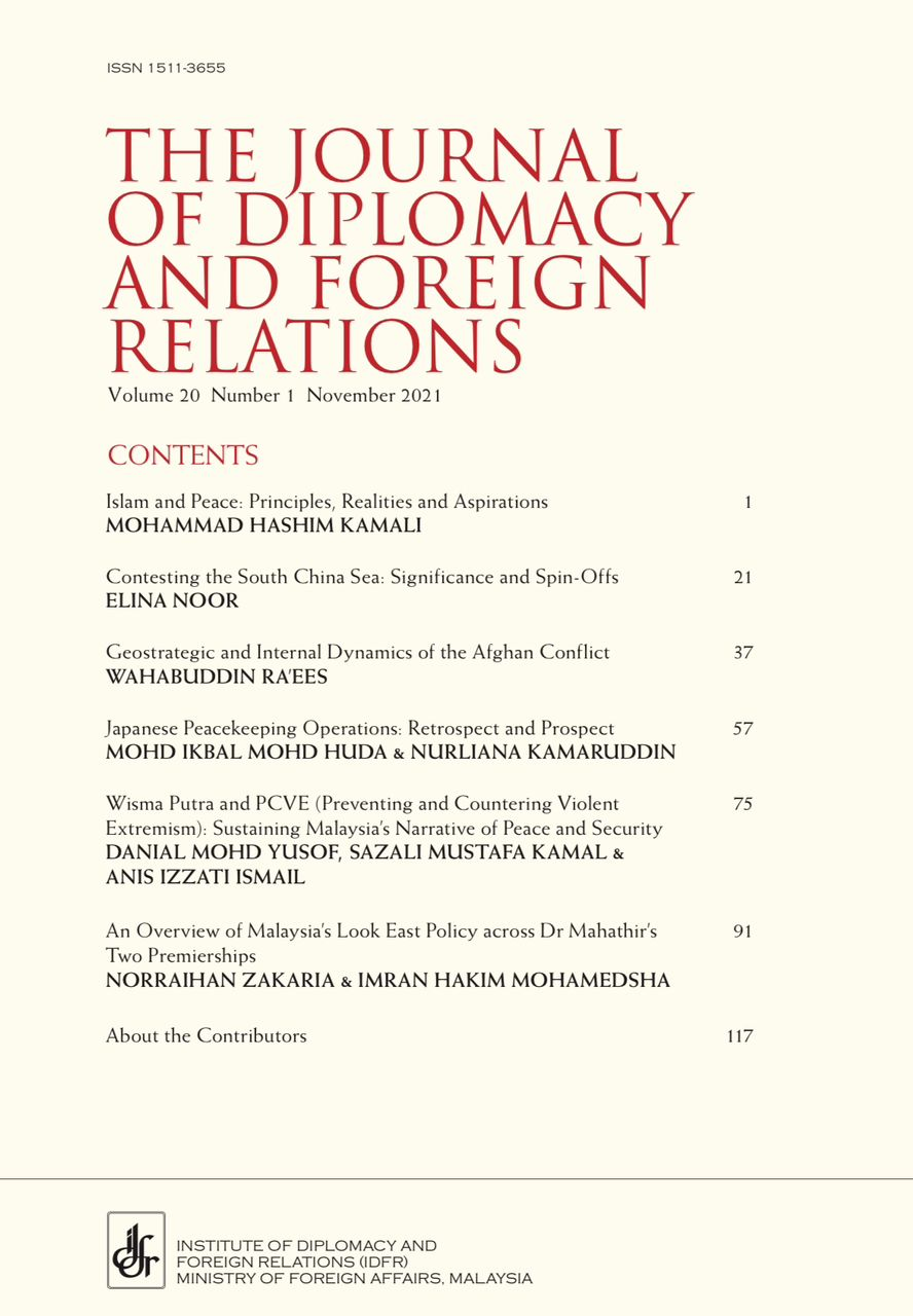 THE JOURNAL OF DIPLOMACY AND FOREIGN RELATIONS - VOLUME 20 NUMBER 1 NOVEMBER 2021